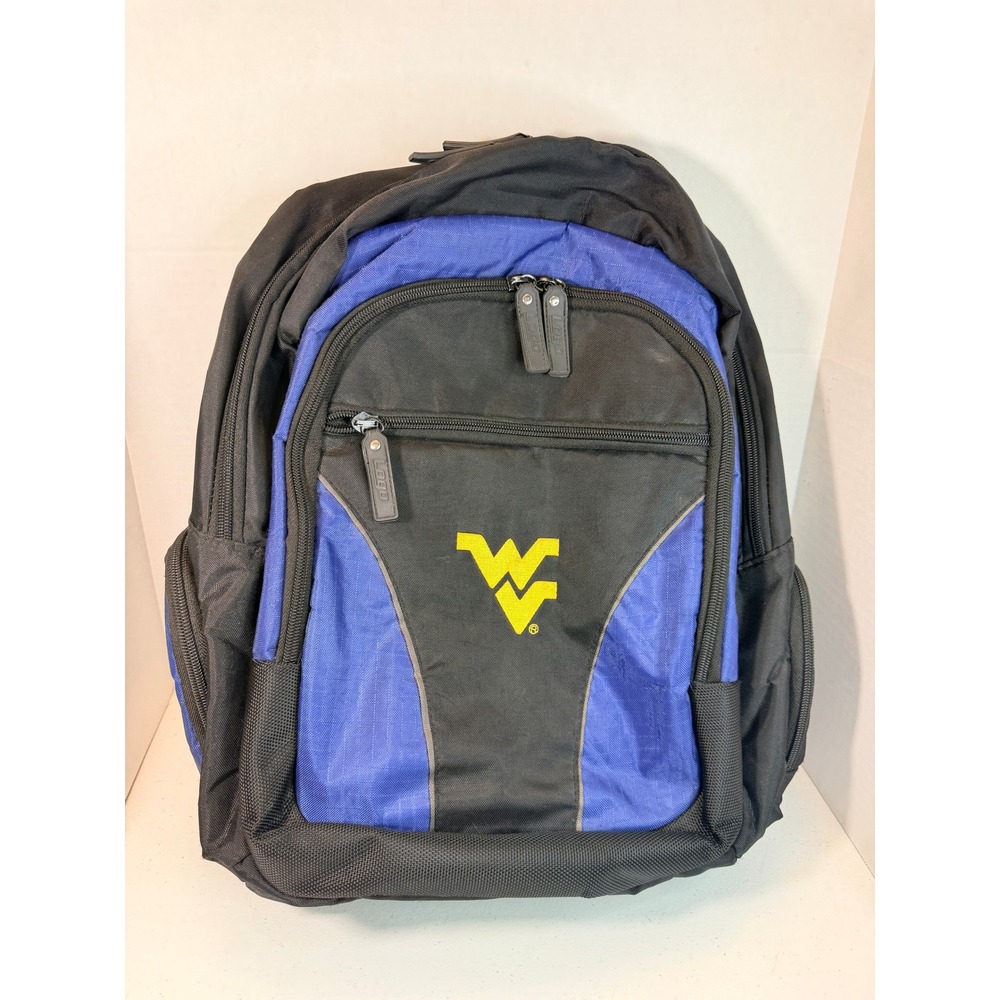 West Virginia University Mountaineers Backpack Black Blue Logo Brands Laptop Bag